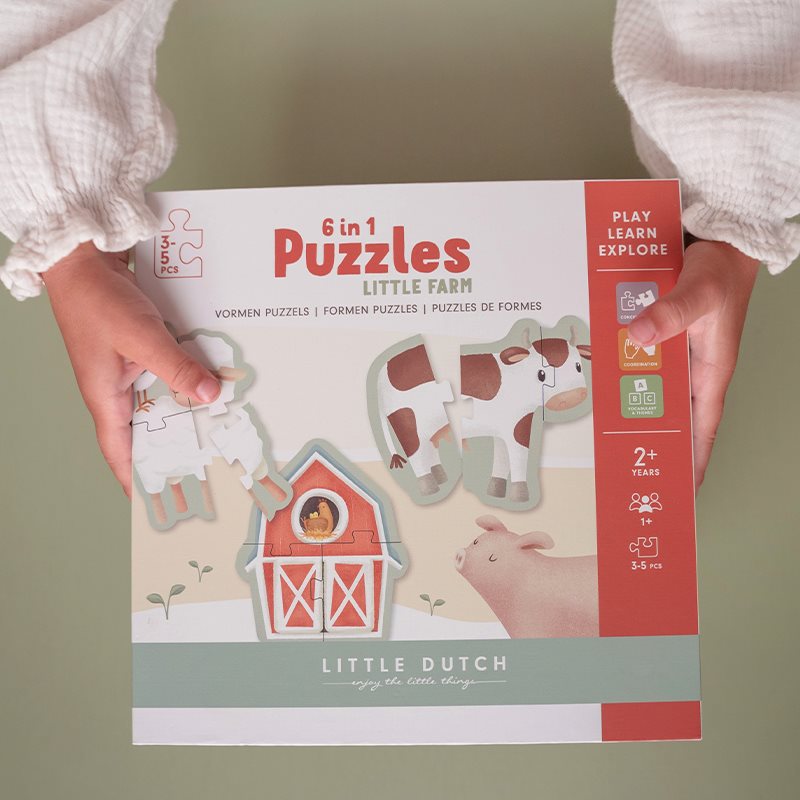 Puzzle 6 em 1 - Little Farm - Little Dutch