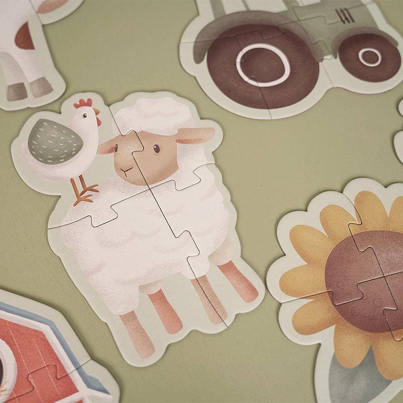 Puzzle 6 em 1 - Little Farm - Little Dutch