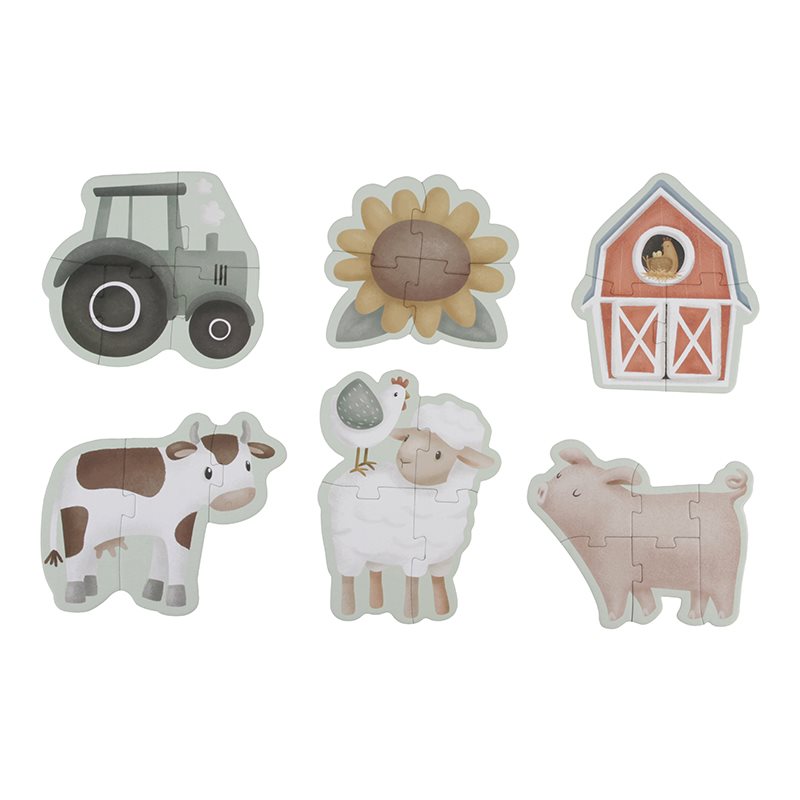 Puzzle 6 em 1 - Little Farm - Little Dutch