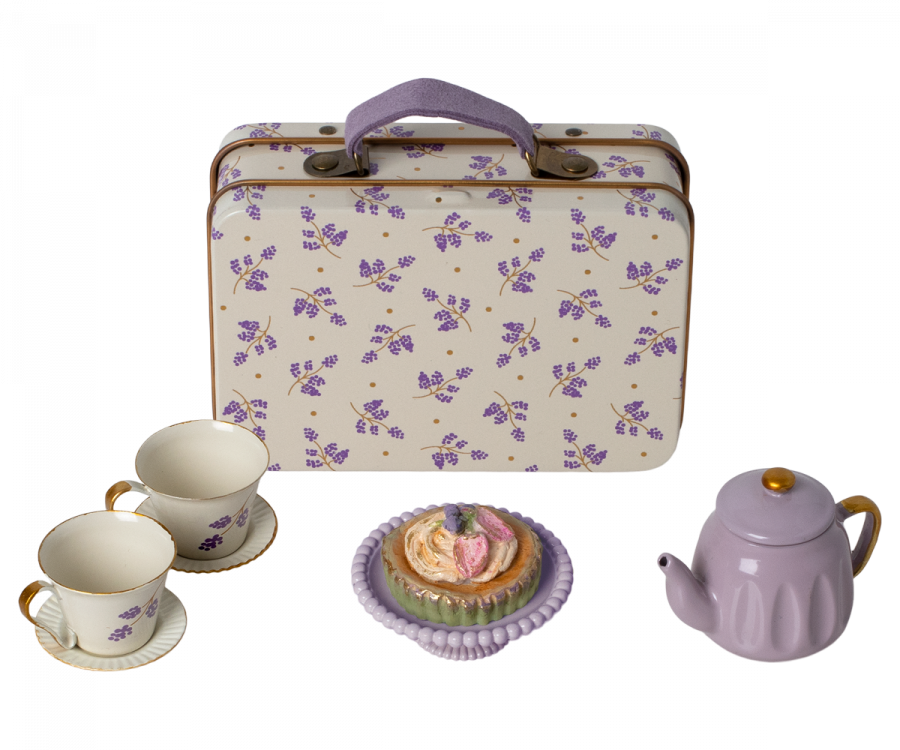 Conjunto de chá em mala de viagem - Maileg