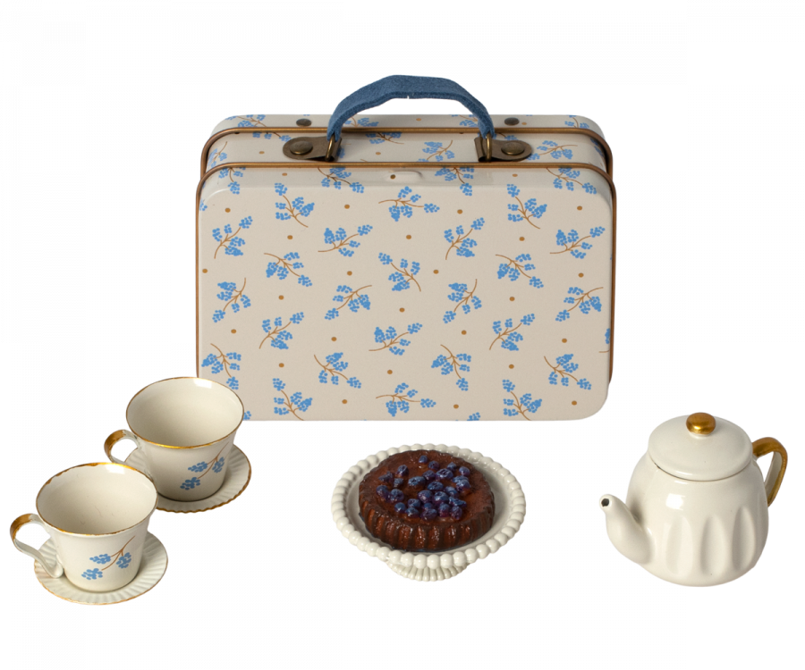 Conjunto de chá em mala de viagem - Maileg