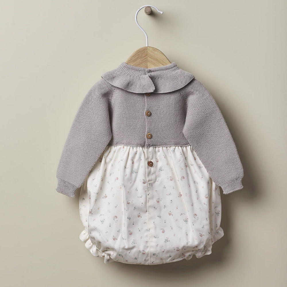 Fofo de manga comprida com tecido florido | LOVELY MOTHER LOVE - Wedoble