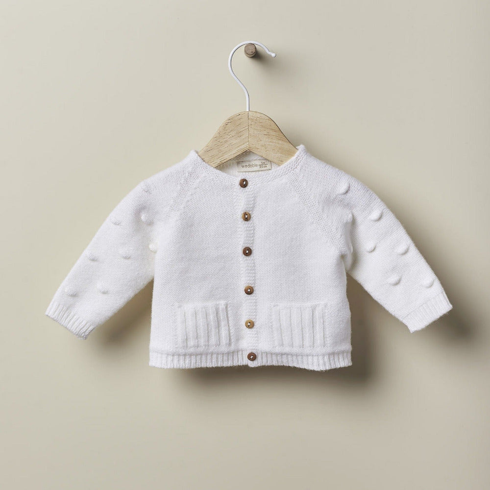 Casaco de manga comprida tricotado | HAPPY TIME IN WINTER - Wedoble