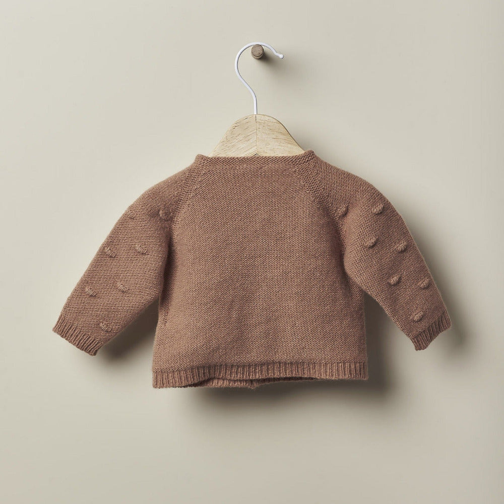 Casaco de manga comprida tricotado | HAPPY TIME IN WINTER - Wedoble
