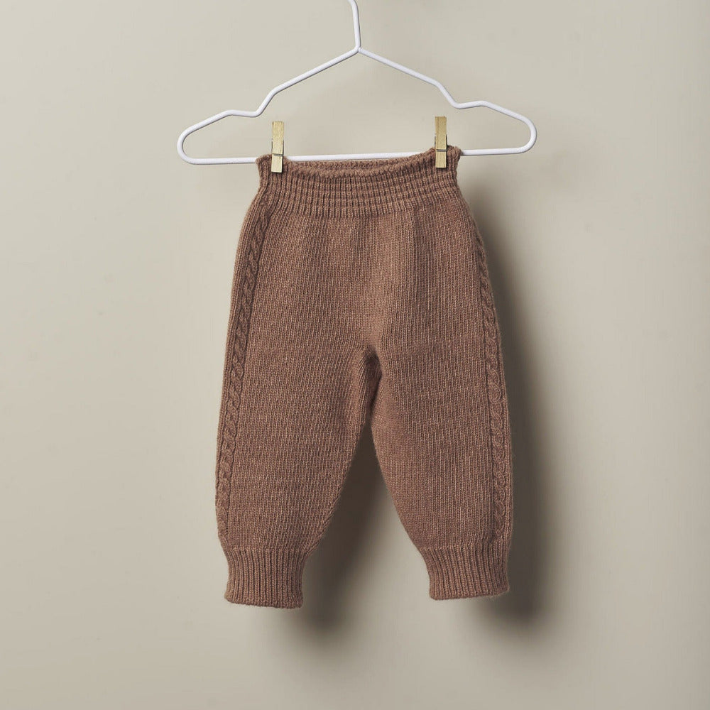 Conjunto de camisola e calça tricotadas em lã merino e caxemira | HAPPY TIME IN WINTER - Wedoble