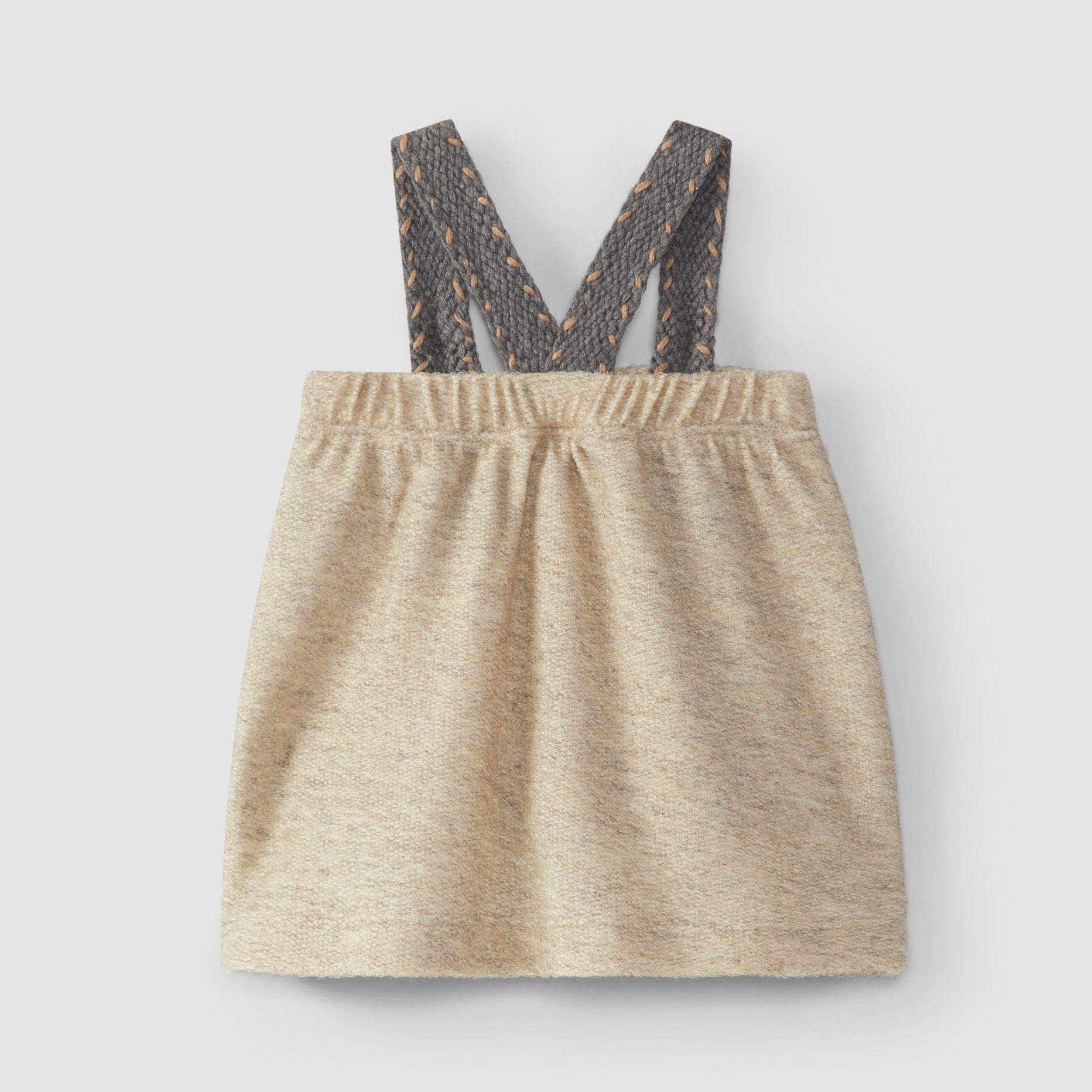 Saia de alças com bolsos em felpa com lã - Snug