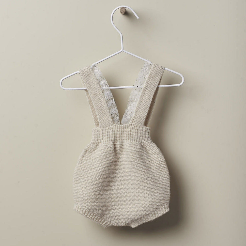Fofo com alças tricotado em lã merino e caxemira | LOVING WINTER - Wedoble