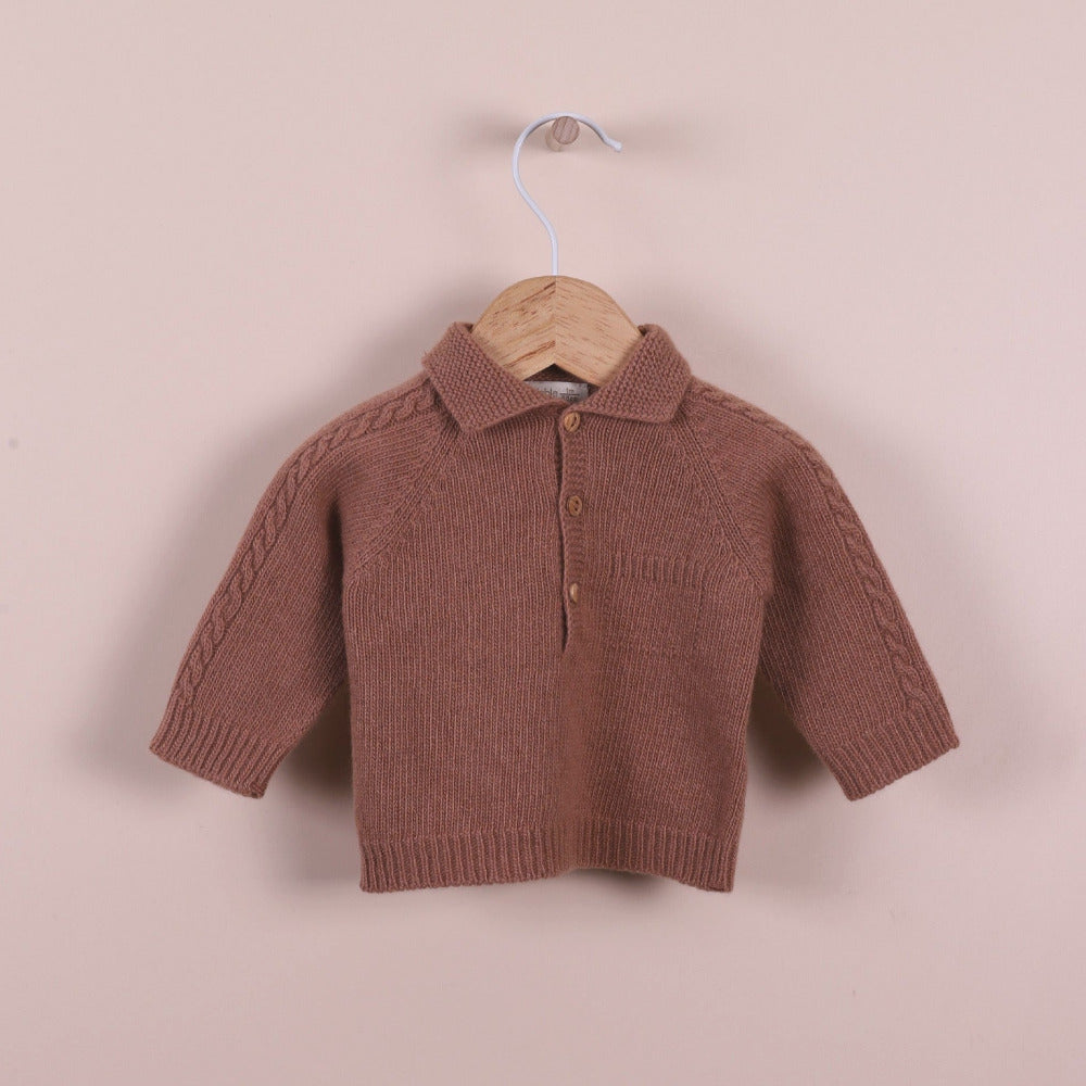 Conjunto de camisola e calça tricotadas em lã merino e caxemira | HAPPY TIME IN WINTER - Wedoble
