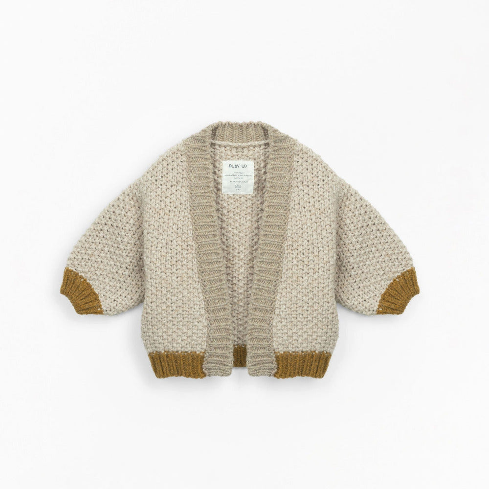 Casaco tricot com mangas balão - Play Up