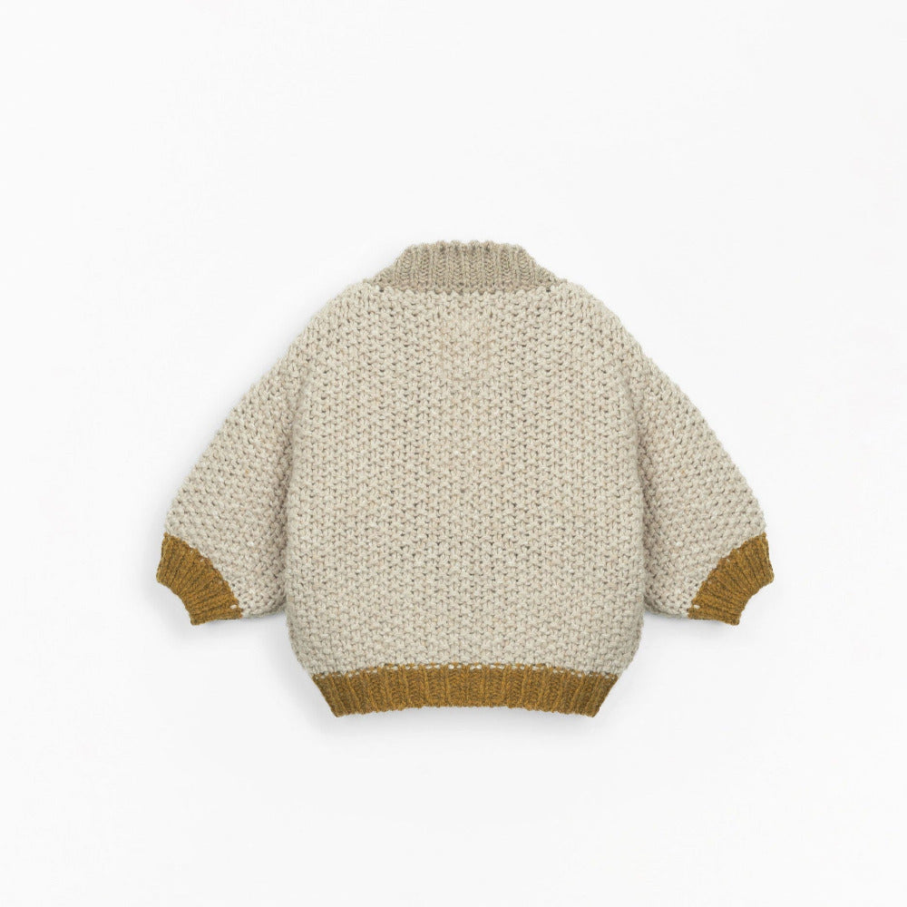 Casaco tricot com mangas balão - Play Up