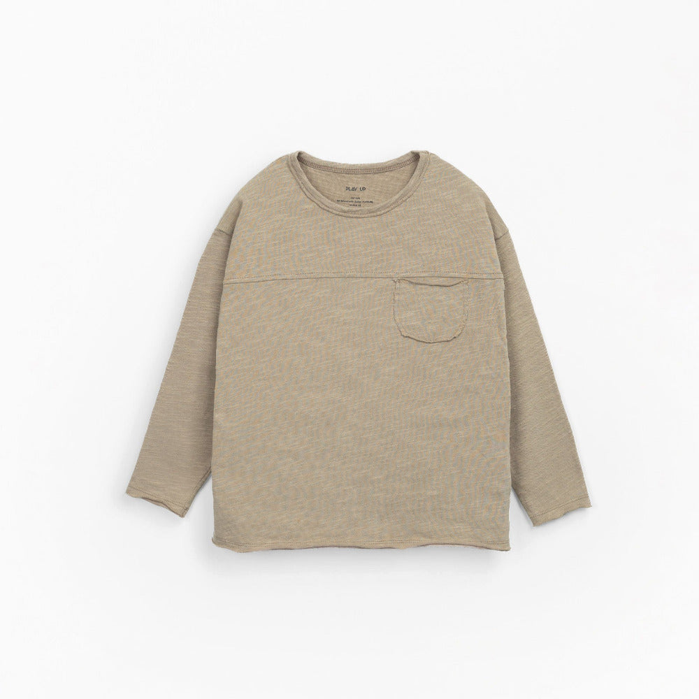 T-shirt em algodão orgânico com bolso no peito - Play Up
