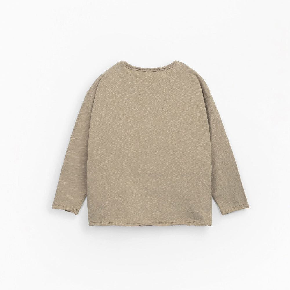 T-shirt em algodão orgânico com bolso no peito - Play Up