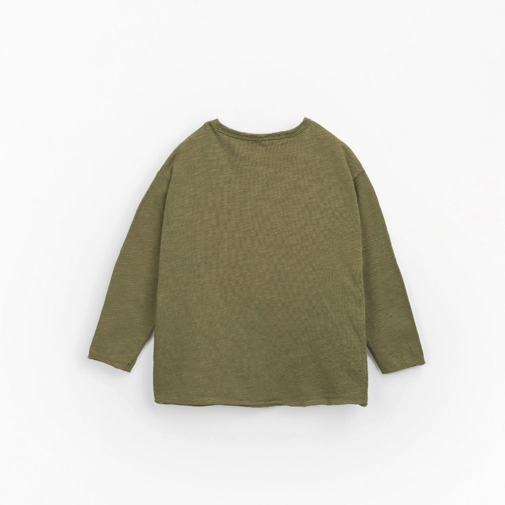 T-shirt em algodão orgânico com bolso no peito - Play Up