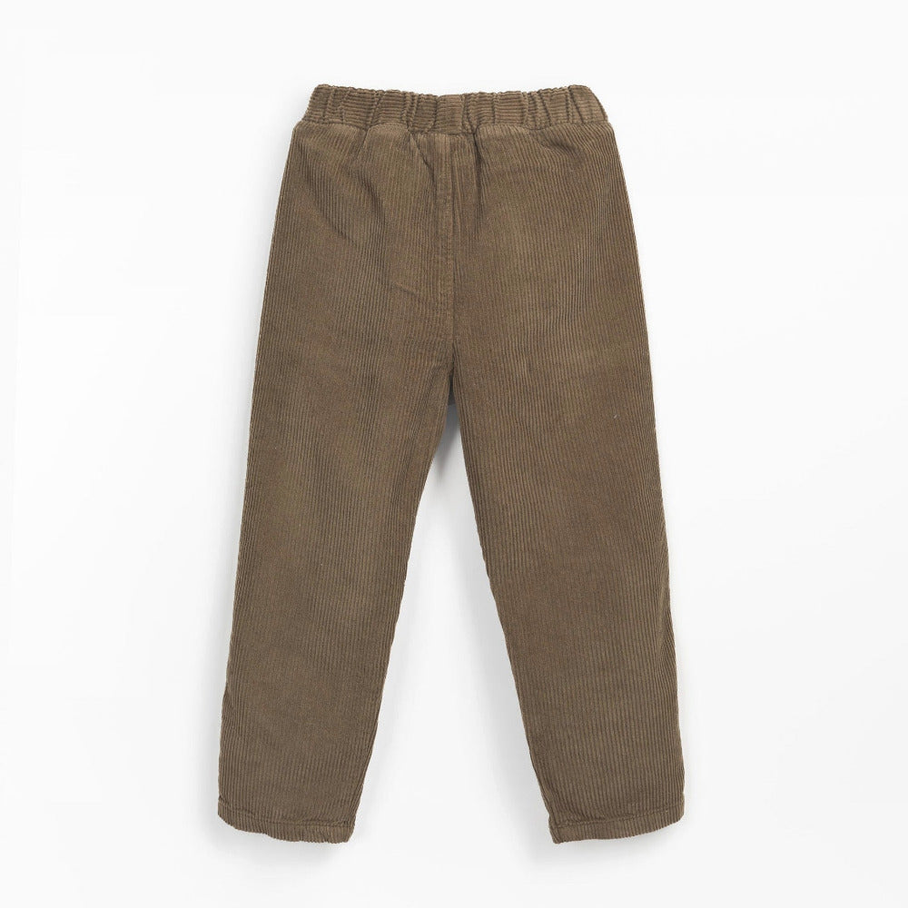 Calça em bombazine com bolsos - Play Up