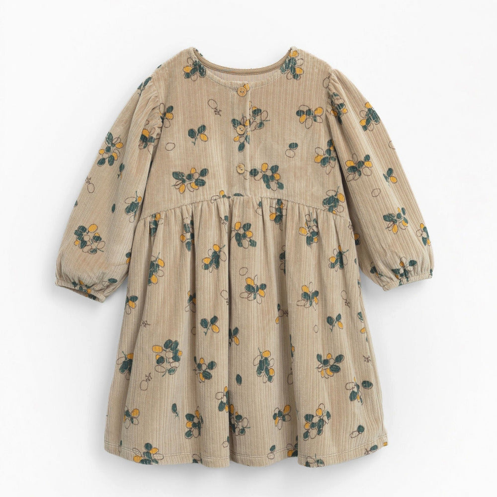 Vestido de malha aveludada com estampado - Play Up
