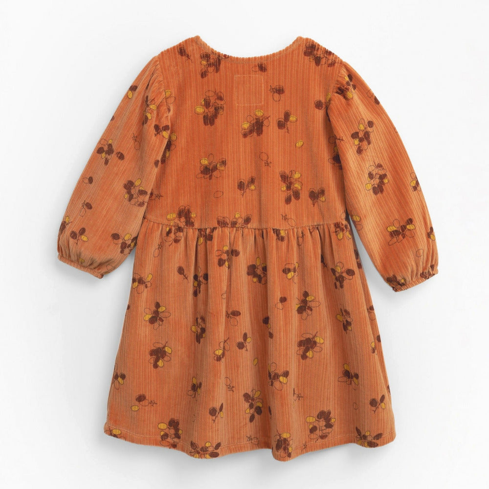 Vestido de malha aveludada com estampado - Play Up