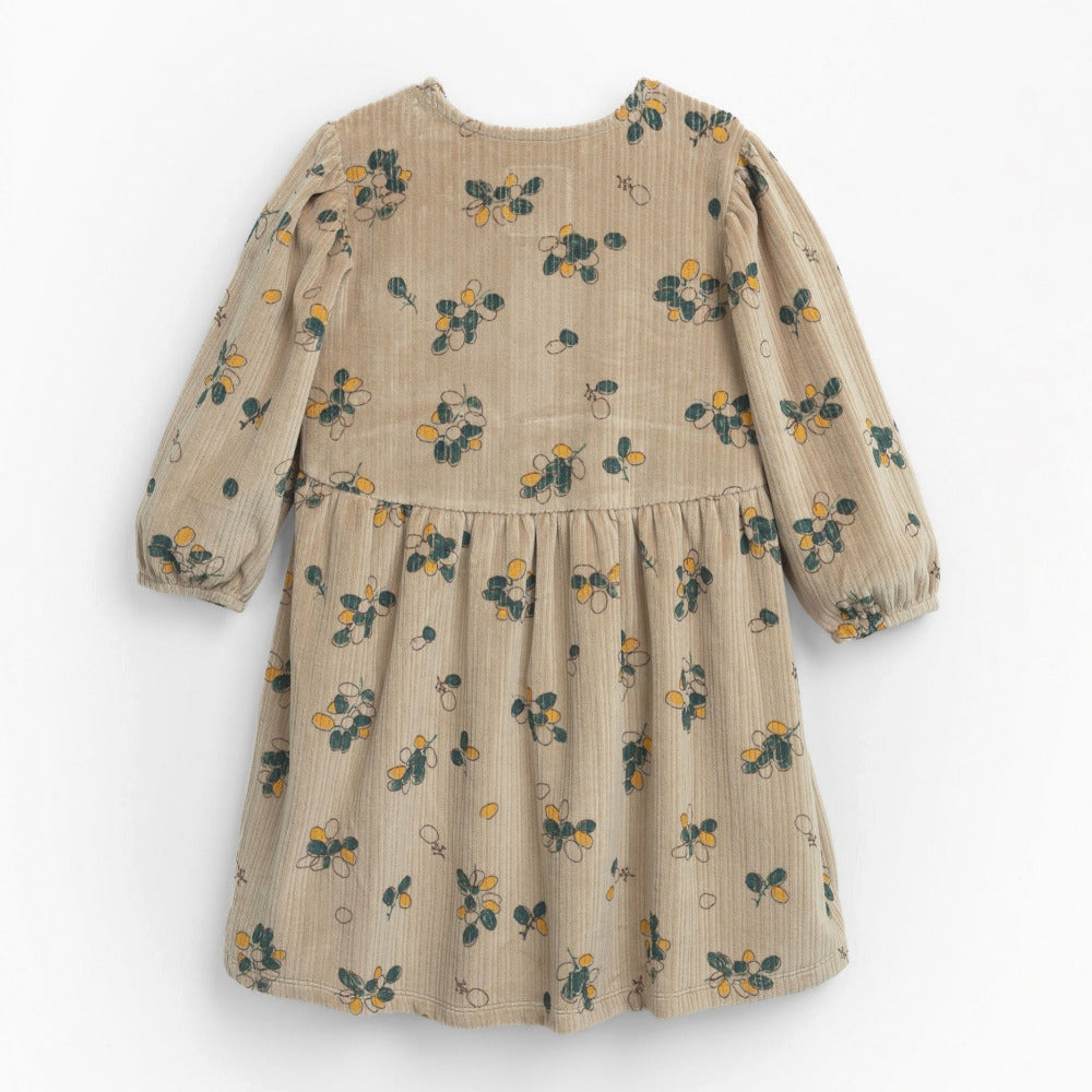 Vestido de malha aveludada com estampado - Play Up
