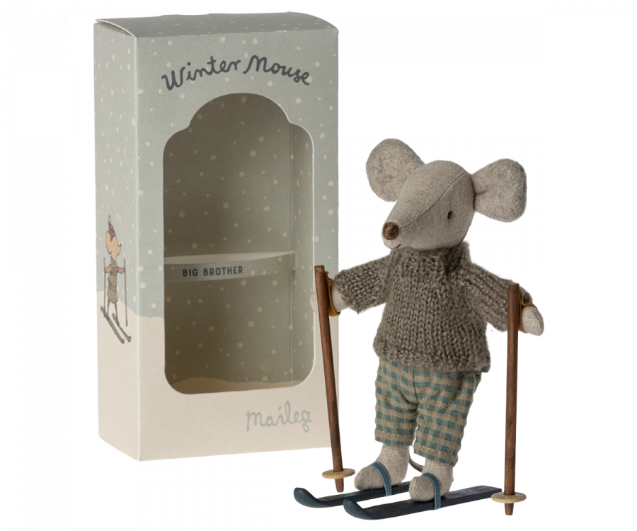 Ratinho de inverno SET SKI, Big brother - Maileg