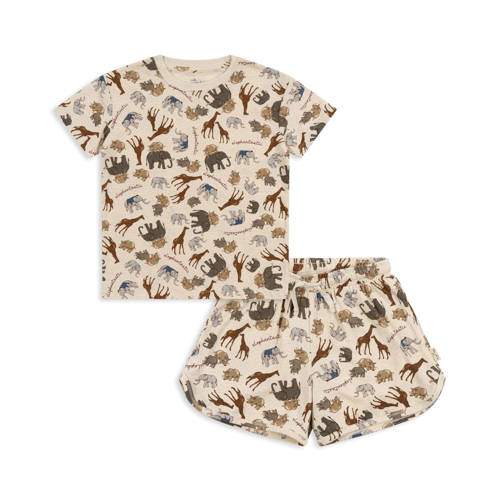 Conjunto T-shirt e Calção Elefantastic - Konges Slojd