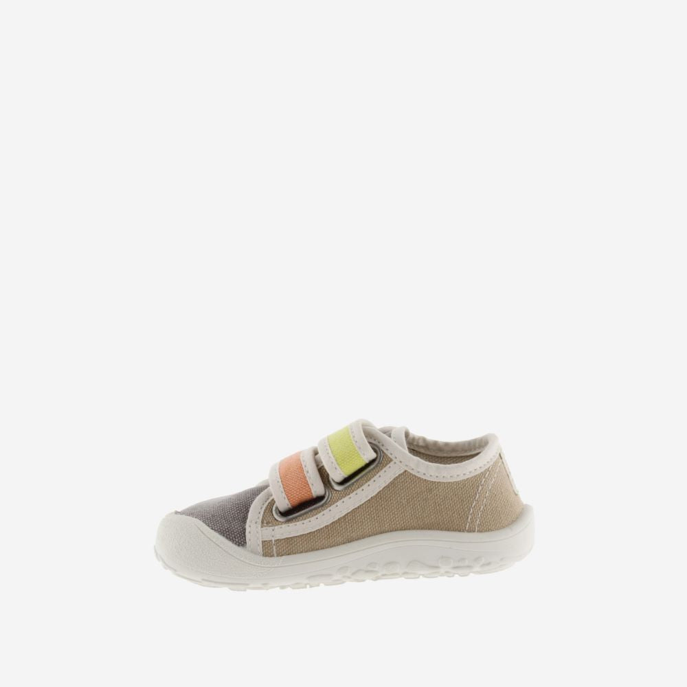 Ténis de lona BOSCO MULTICOLOR Beige - Victoria Shoes