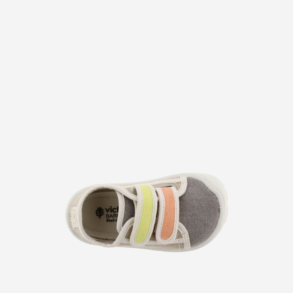 Ténis de lona BOSCO MULTICOLOR Beige - Victoria Shoes
