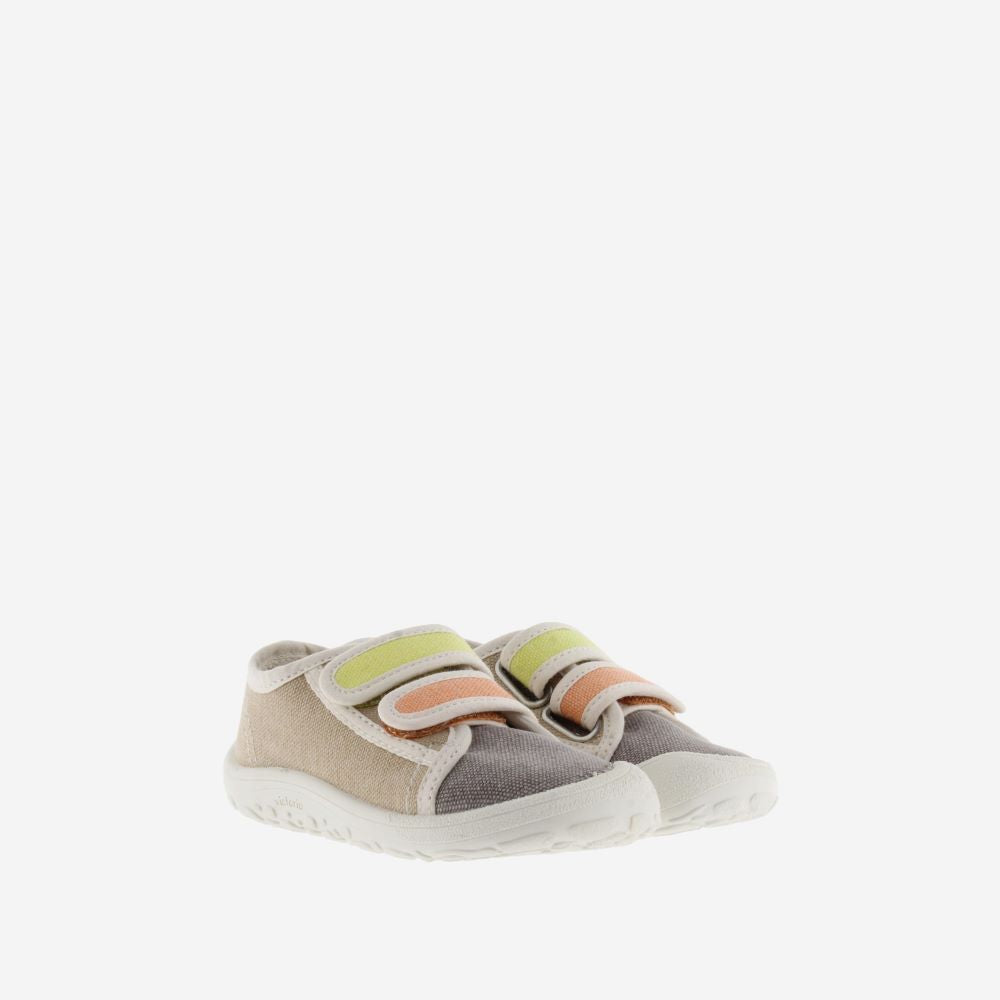 Ténis de lona BOSCO MULTICOLOR Beige - Victoria Shoes