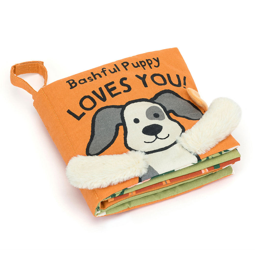 Bashful Puppy Loves You Book - JellyCat