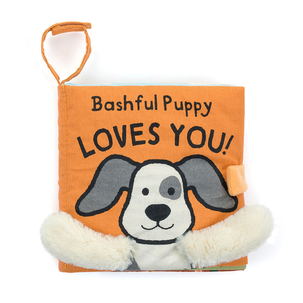 Bashful Puppy Loves You Book - JellyCat