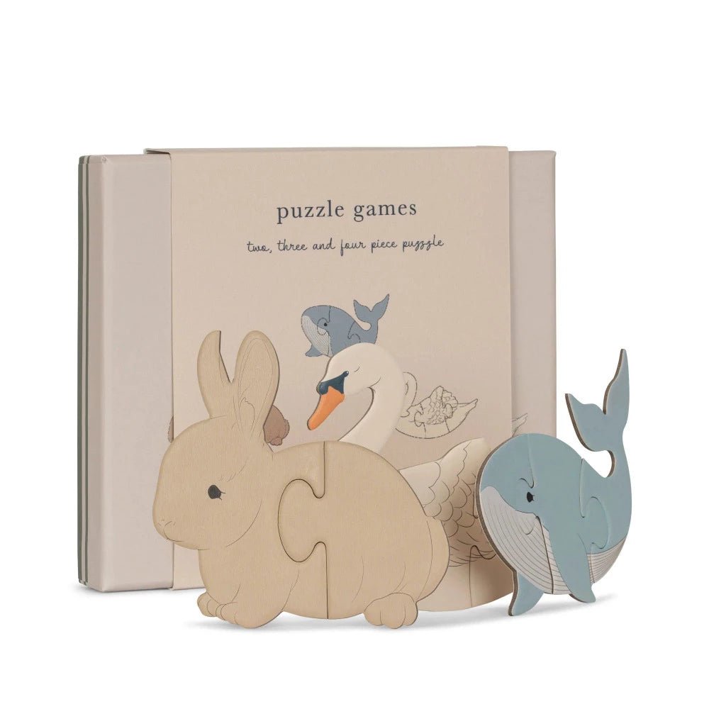 Puzzle evolutivo animais - Konges Slojd