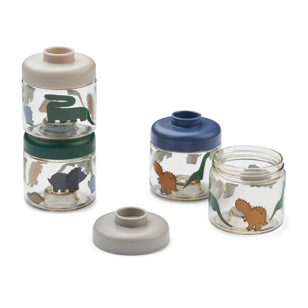 Caixas para guardar comida para bebé DINOS - Liewood