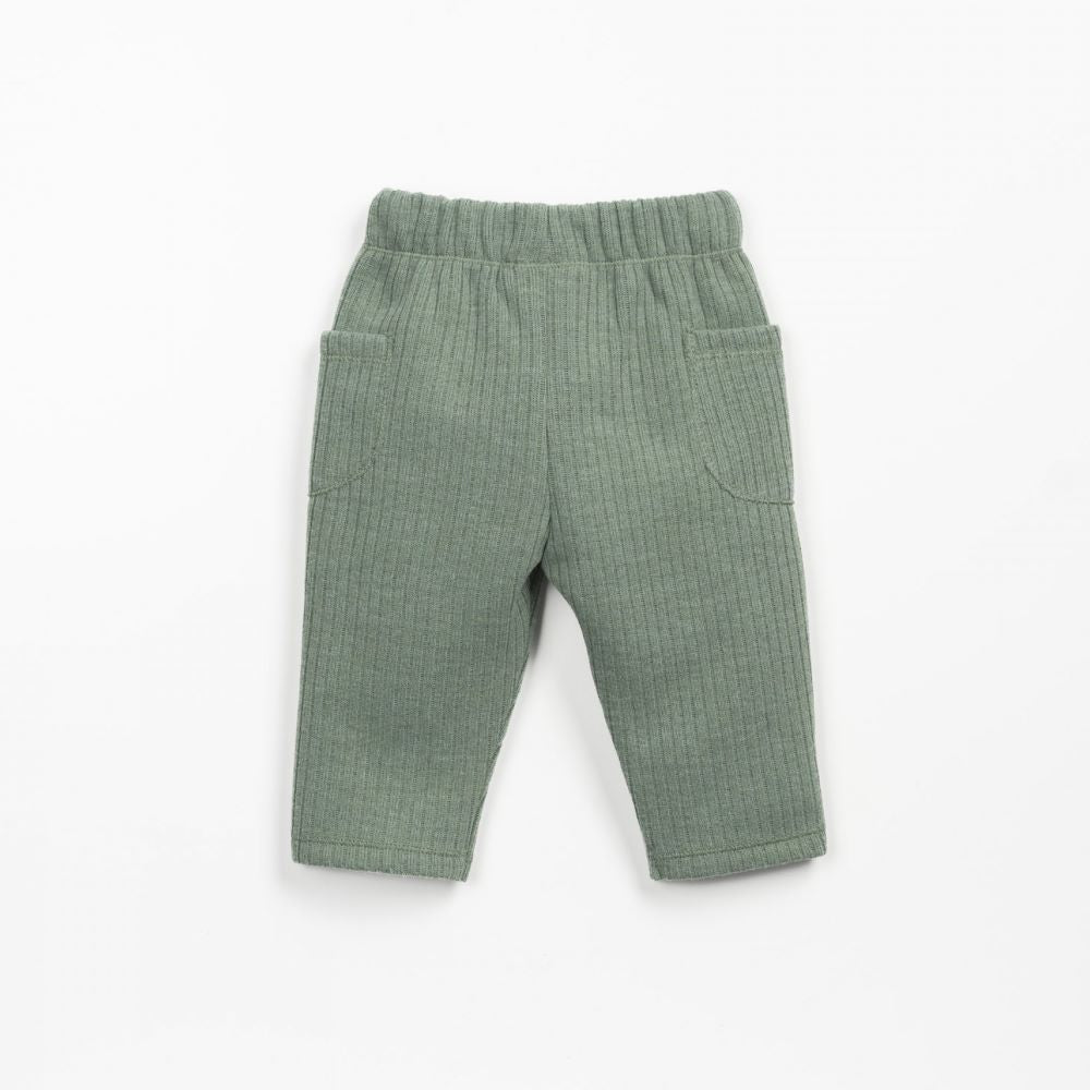 Calça verde com cinto elástico | Wooden Memories - Play Up