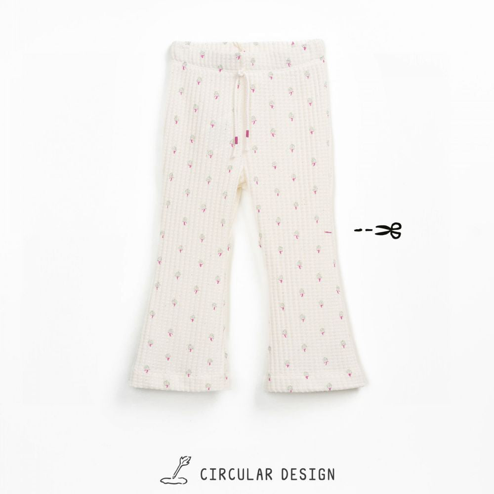 Calça de malha texturada com estampado - Play Up