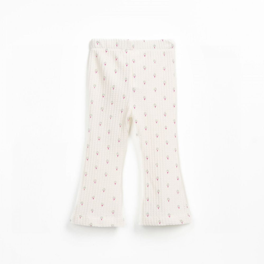 Calça de malha texturada com estampado - Play Up