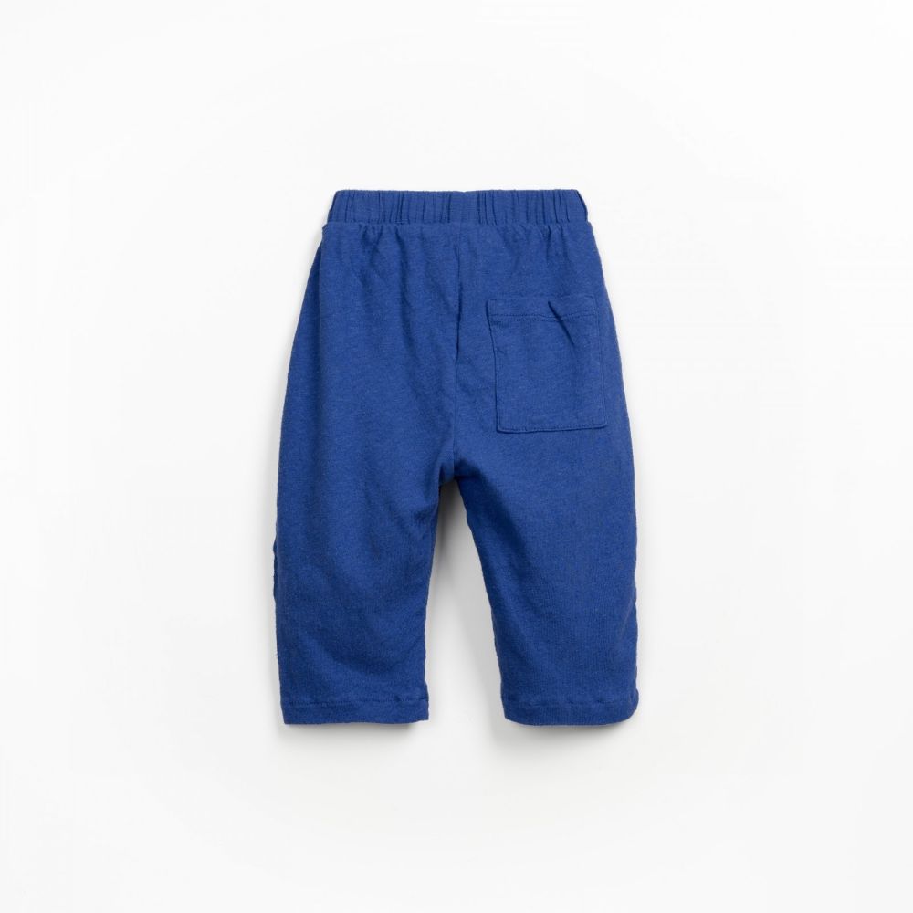 Calça em mistura de algodão orgânico e linho - Play Up