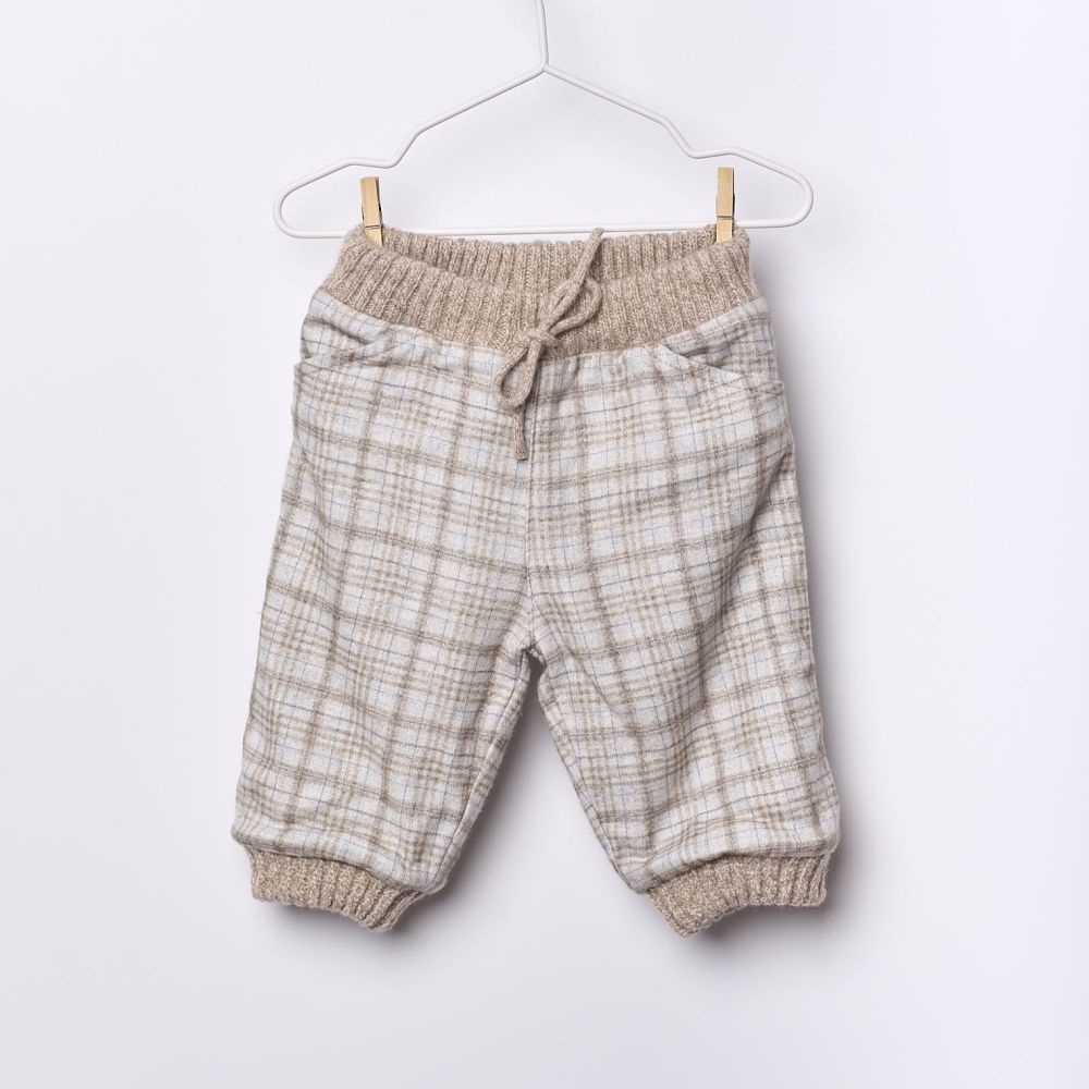Calças com padrão xadrez tartan | LITTLE TEDDY BEAR - Wedoble