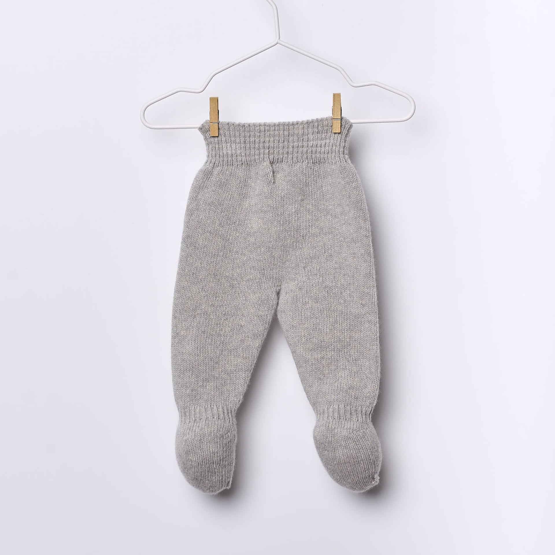 Conjunto casaco trespasse e calça tricotados em lã | SNOWFLAKE - Wedoble