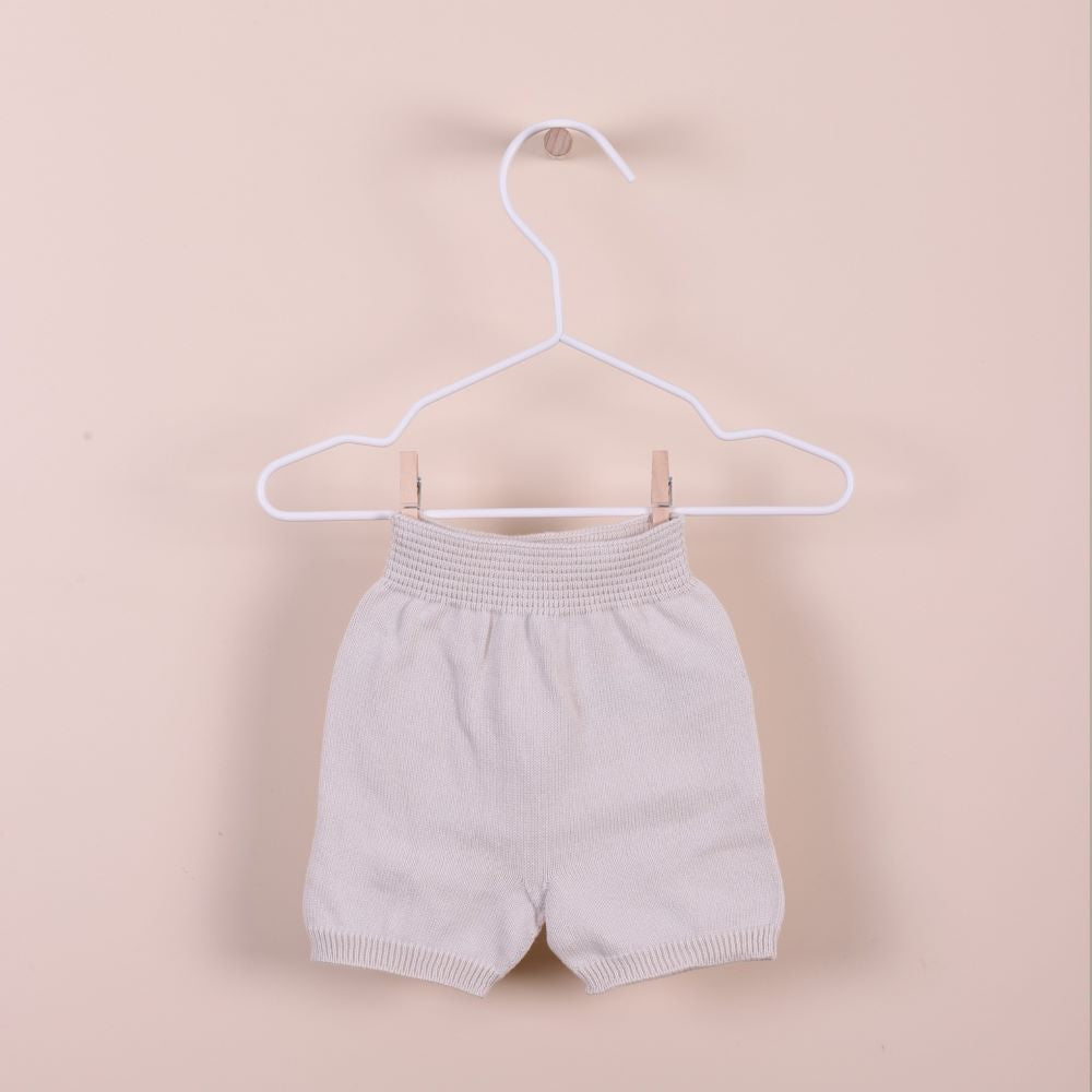 Conjunto polo de manga curta e calção tricotados de algodão | OCEAN - Wedoble