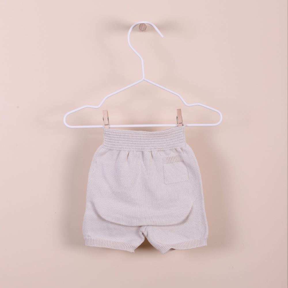 Conjunto polo de manga curta e calção tricotados de algodão | OCEAN - Wedoble