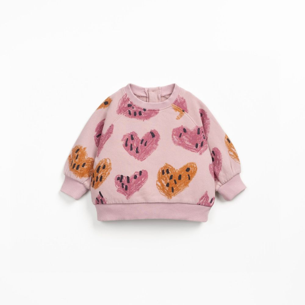 Camisola com estampado de corações - Play up