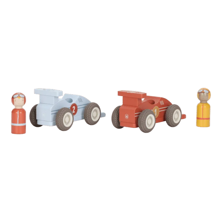 Carro de corrida (inclui 2 carros) FSC - Little Dutch