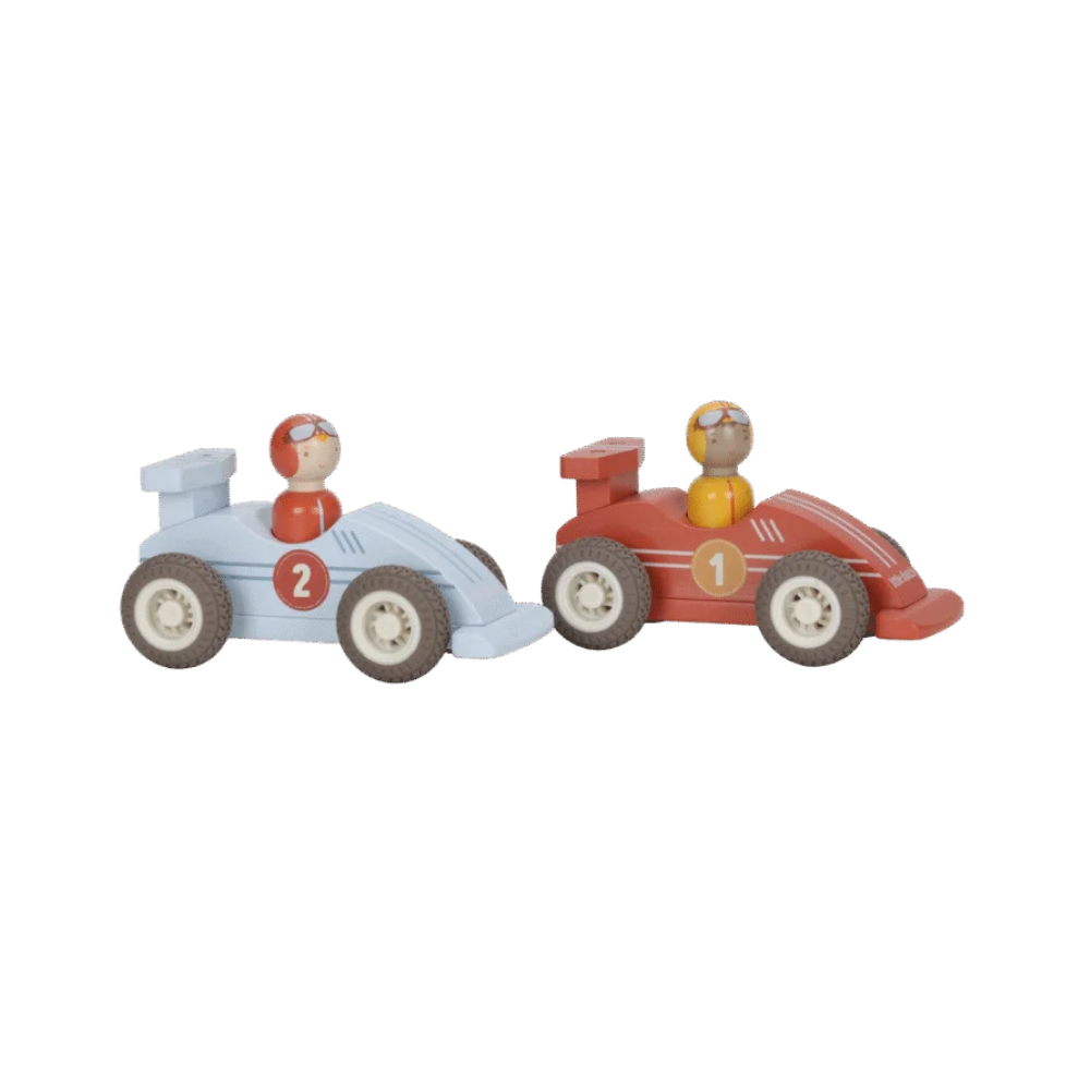 Carro de corrida (inclui 2 carros) FSC - Little Dutch