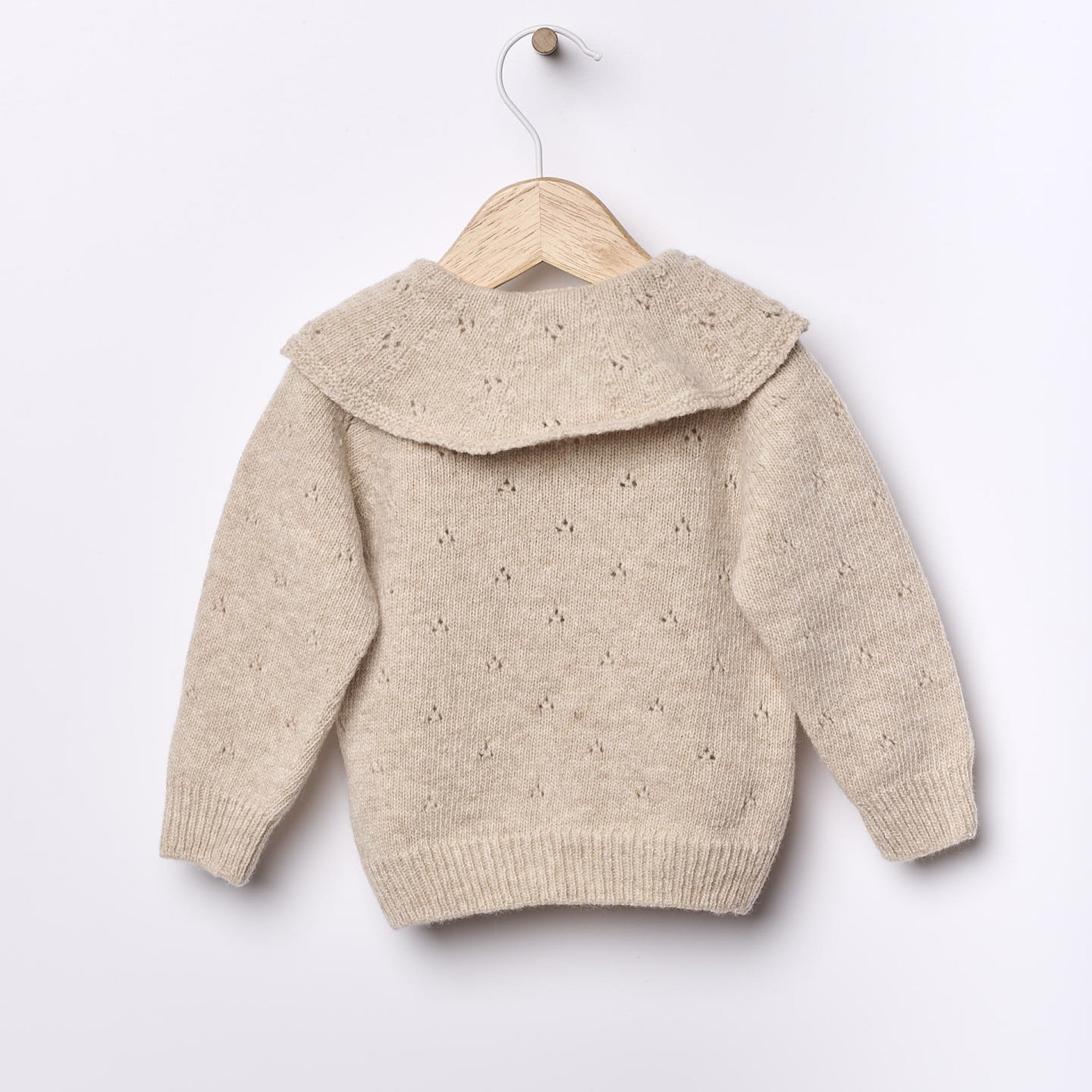 Casaco tricotado em lã merino | HAPPY GIRL - Wedoble