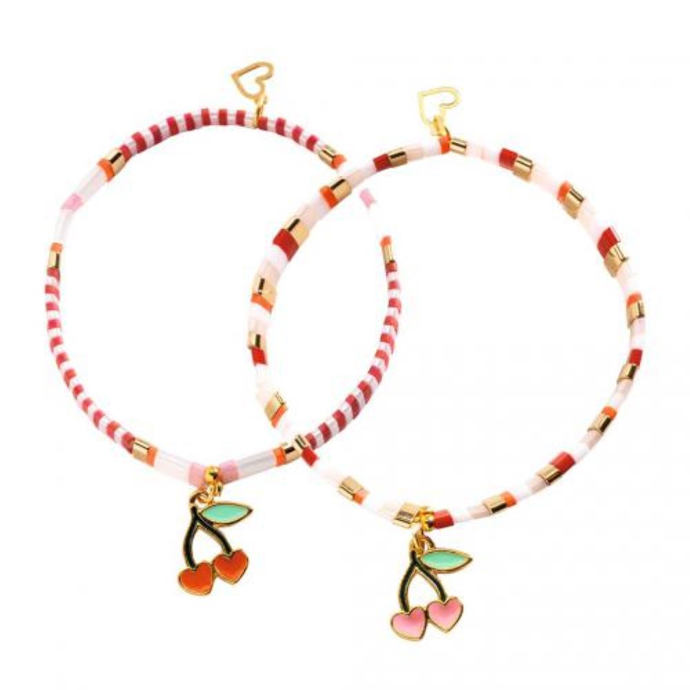 Cerejas - Constrói 2 Pulseiras - DJECO