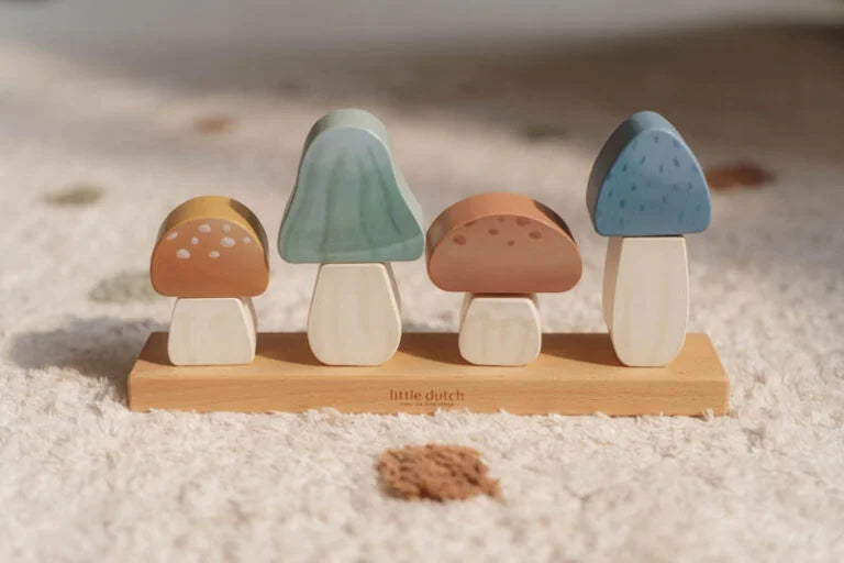 Cogumelos de Empilhar – Forest Friends FSC - Little Dutch