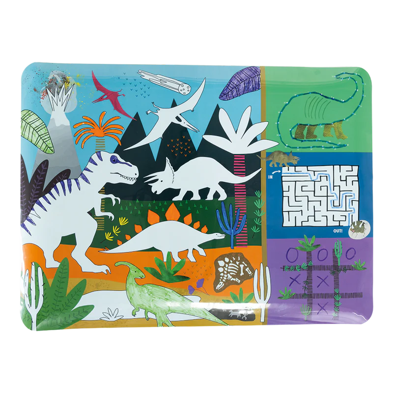 Tapete de Atividades “Colouring Fun&Games” – Dinossauros - Floss&Rock