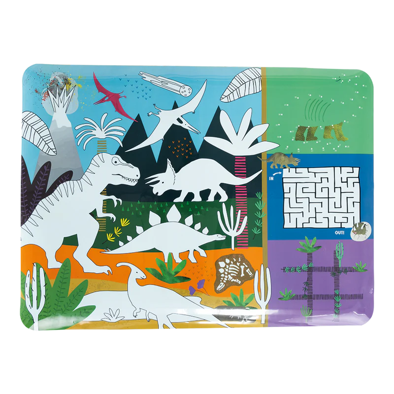Tapete de Atividades “Colouring Fun&Games” – Dinossauros - Floss&Rock