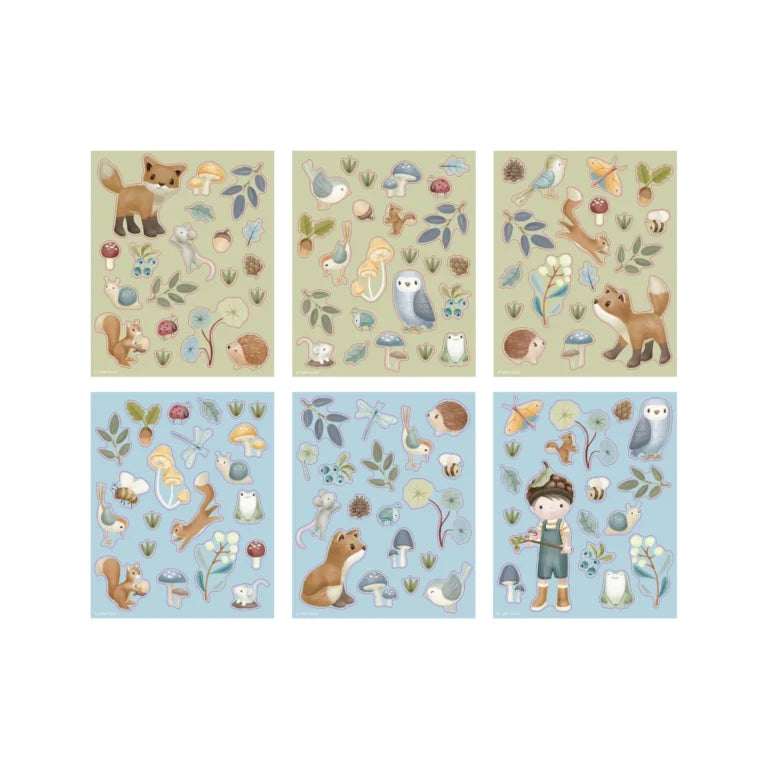 Conjunto de Autocolantes FOREST FRIENDS - Little Dutch