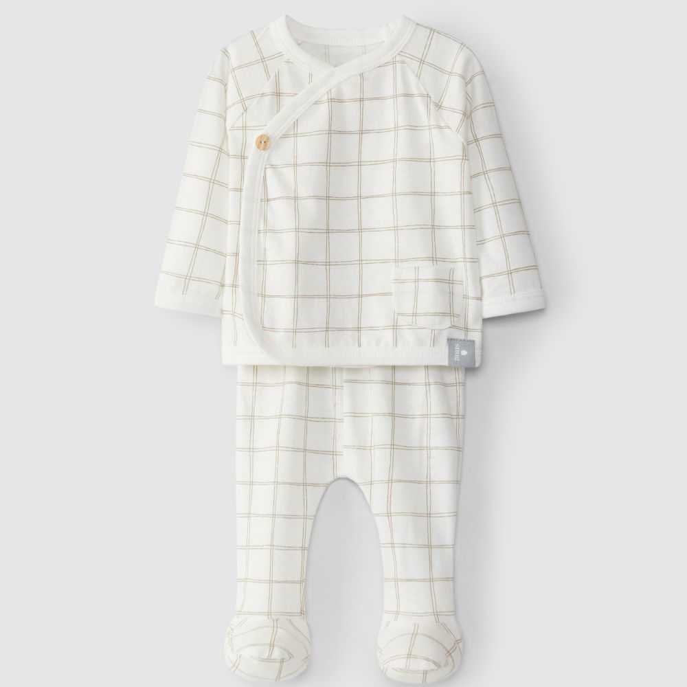 Conjunto de duas peças estampado quadriculas - Snug