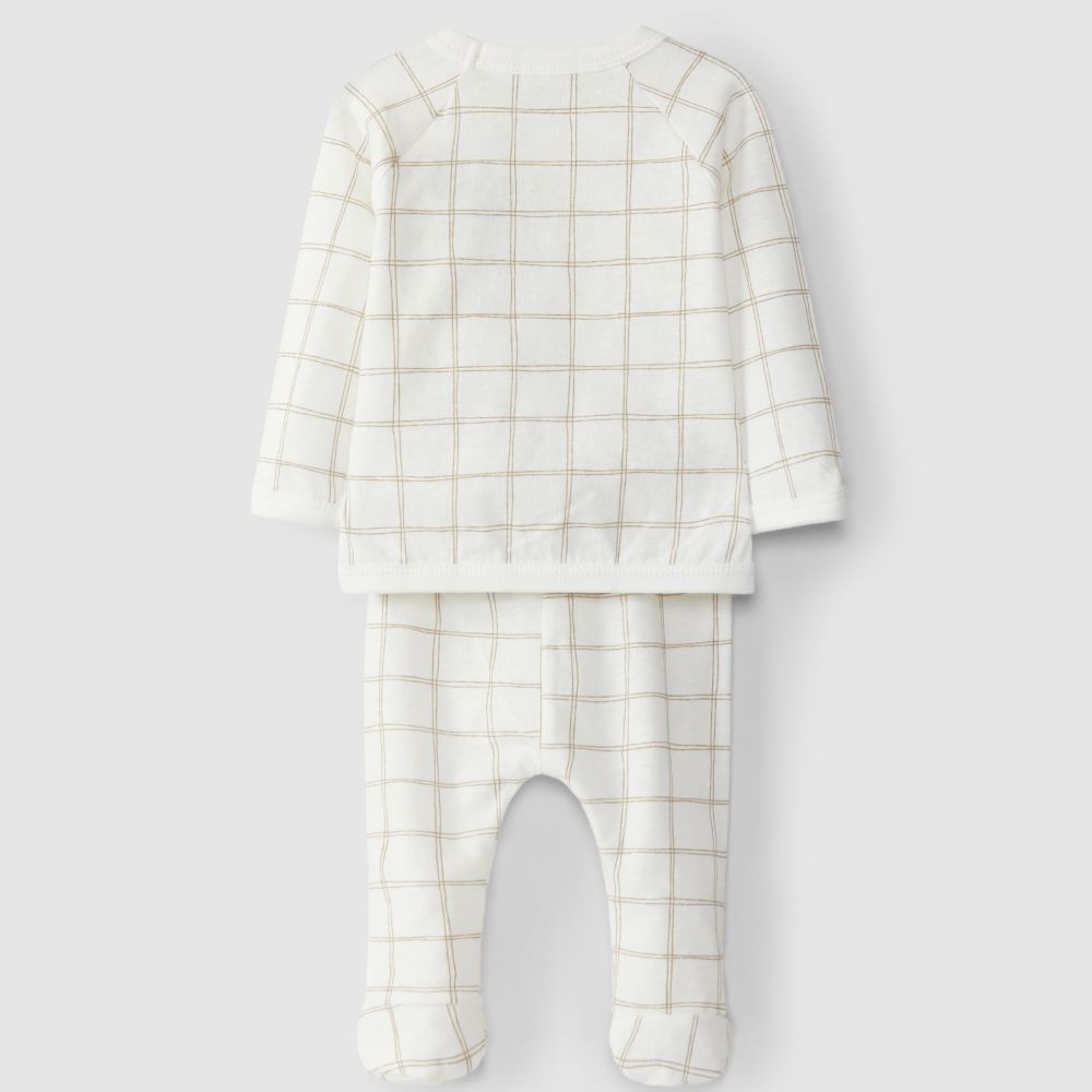 Conjunto de duas peças estampado quadriculas - Snug