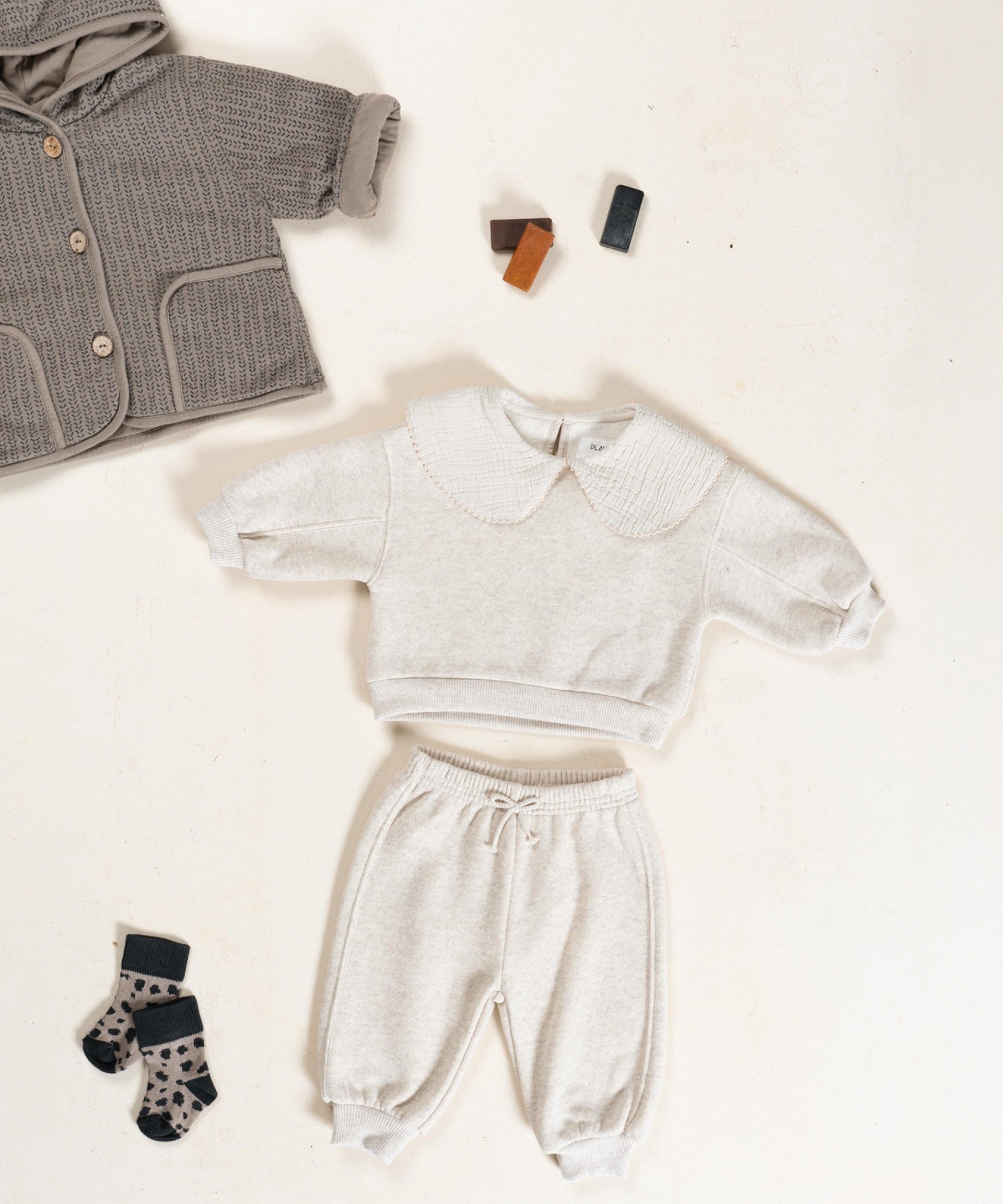 Conjunto de malha com gola - Play Up